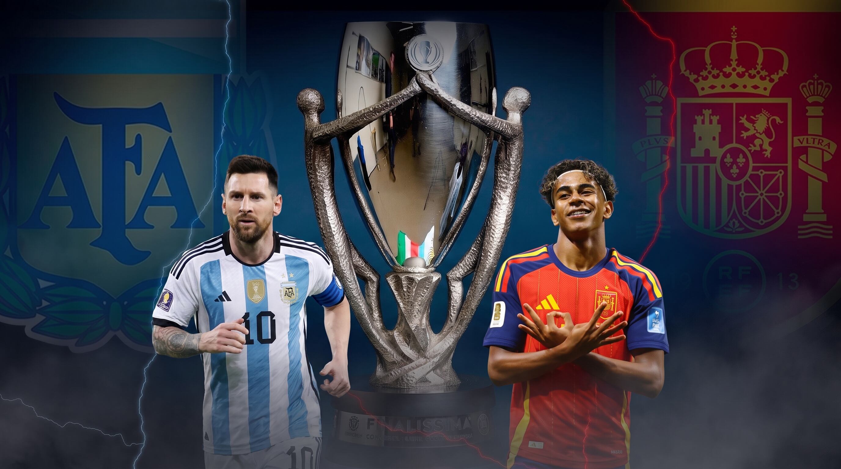 Imagen: La final que el mundo nunca vio: Argentina y España se juegan en el Mundial lo que la Finalissima les negó