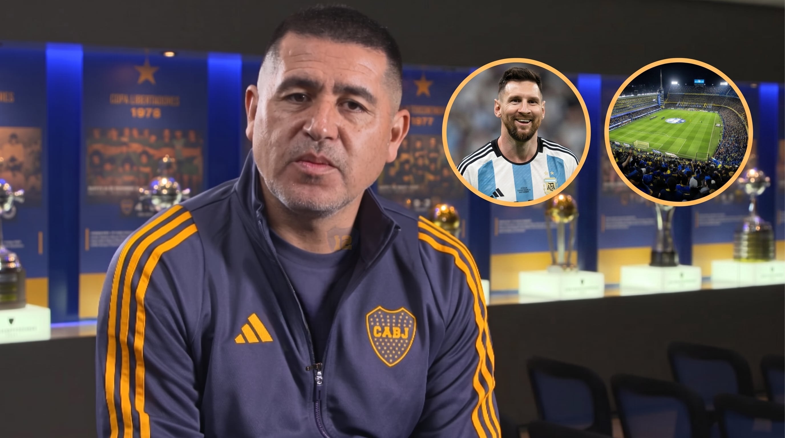 Imagen: Riquelme habló de todo: Messi, el estadio y por qué Boca no cierra el mercado