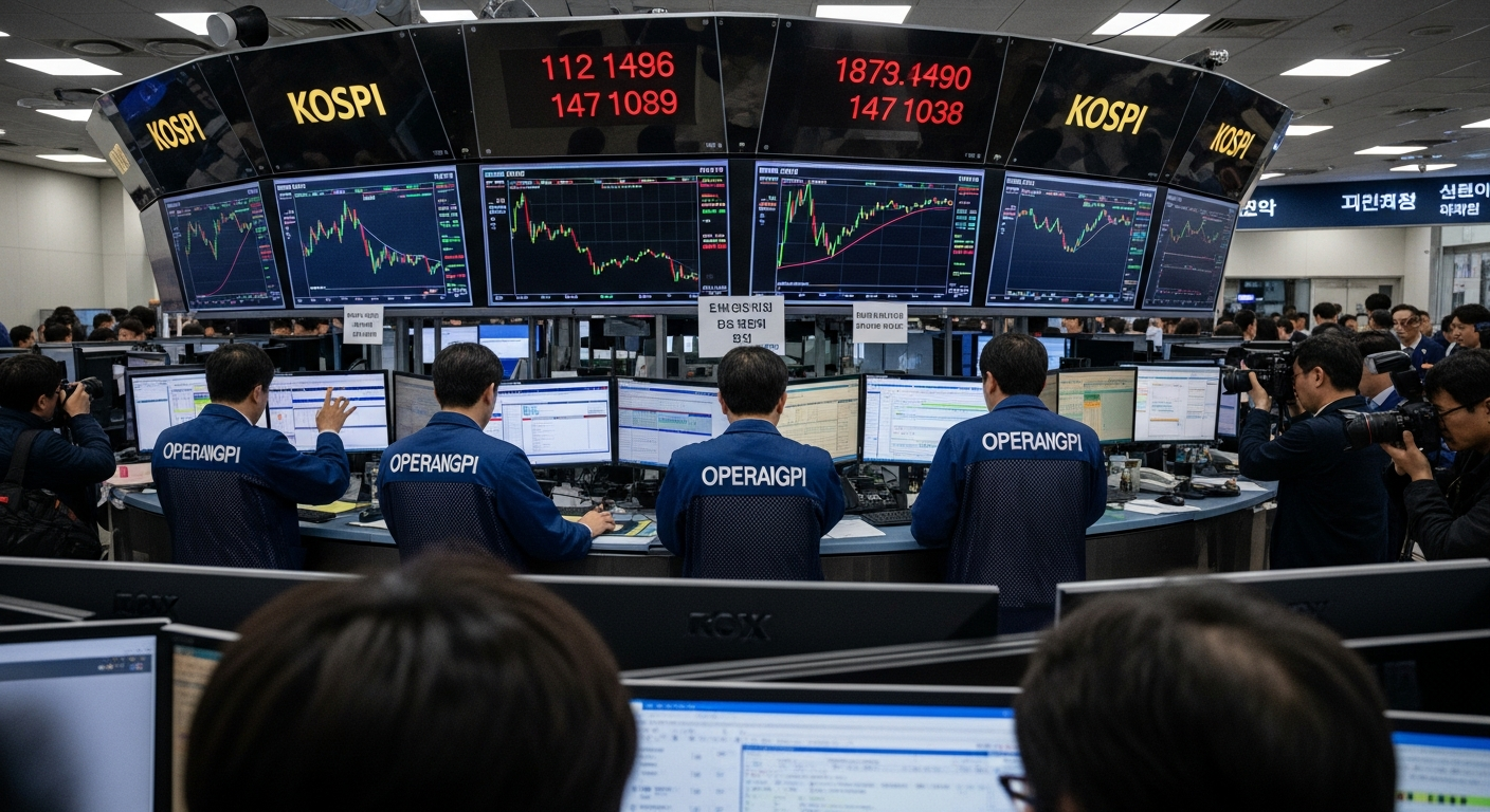 Imagen generada por IA para: El mercado bursátil de Corea superó a Bitcoin en volatilidad y liquidó USD 1 billón en semanas