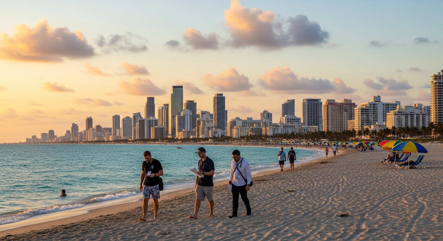 Imagen generada por IA para: Mundial 2026: cinco atracciones gratuitas en Miami para reducir el gasto del viaje