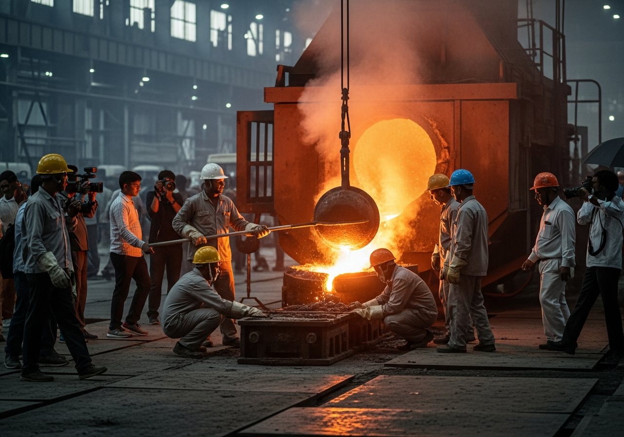 Imagen generada por IA para: Hindalco dispara 78% su ganancia y marca el ritmo del superciclo de metales