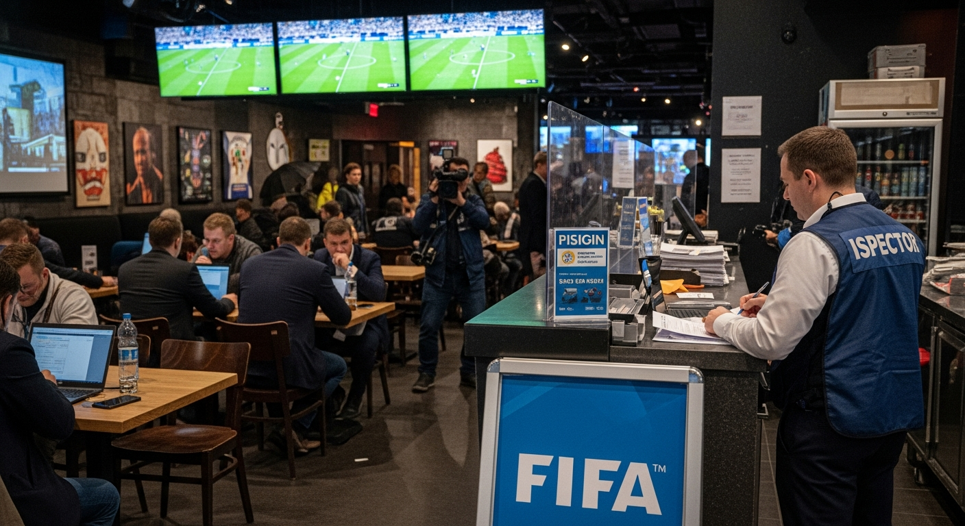 Imagen generada por IA para: Multas de hasta 29 millones de pesos para negocios que transmitan el Mundial 2026 sin permiso