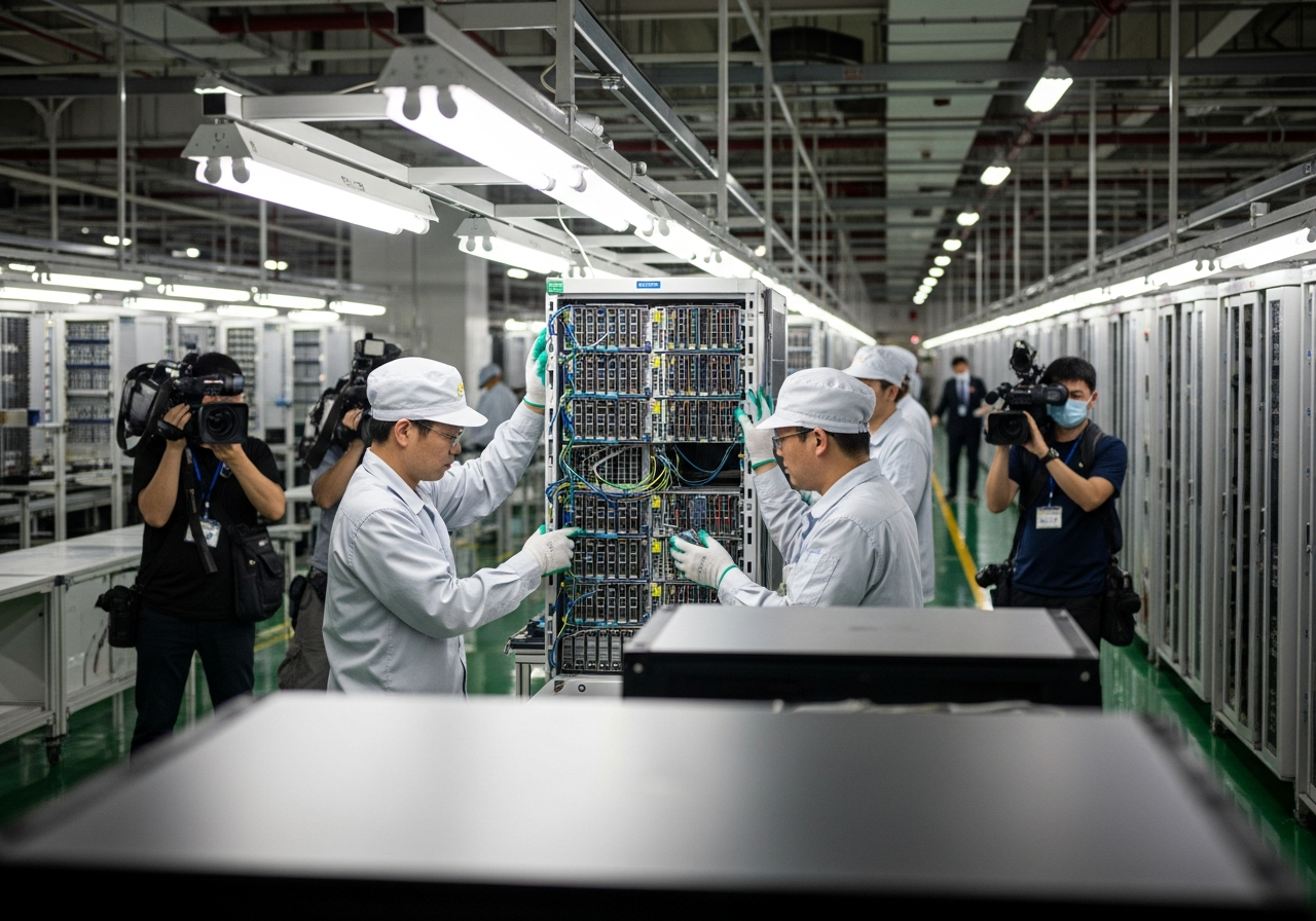 Imagen generada por IA para: Foxconn vendió $79.000 millones en un trimestre: la IA no frena y los números lo prueban