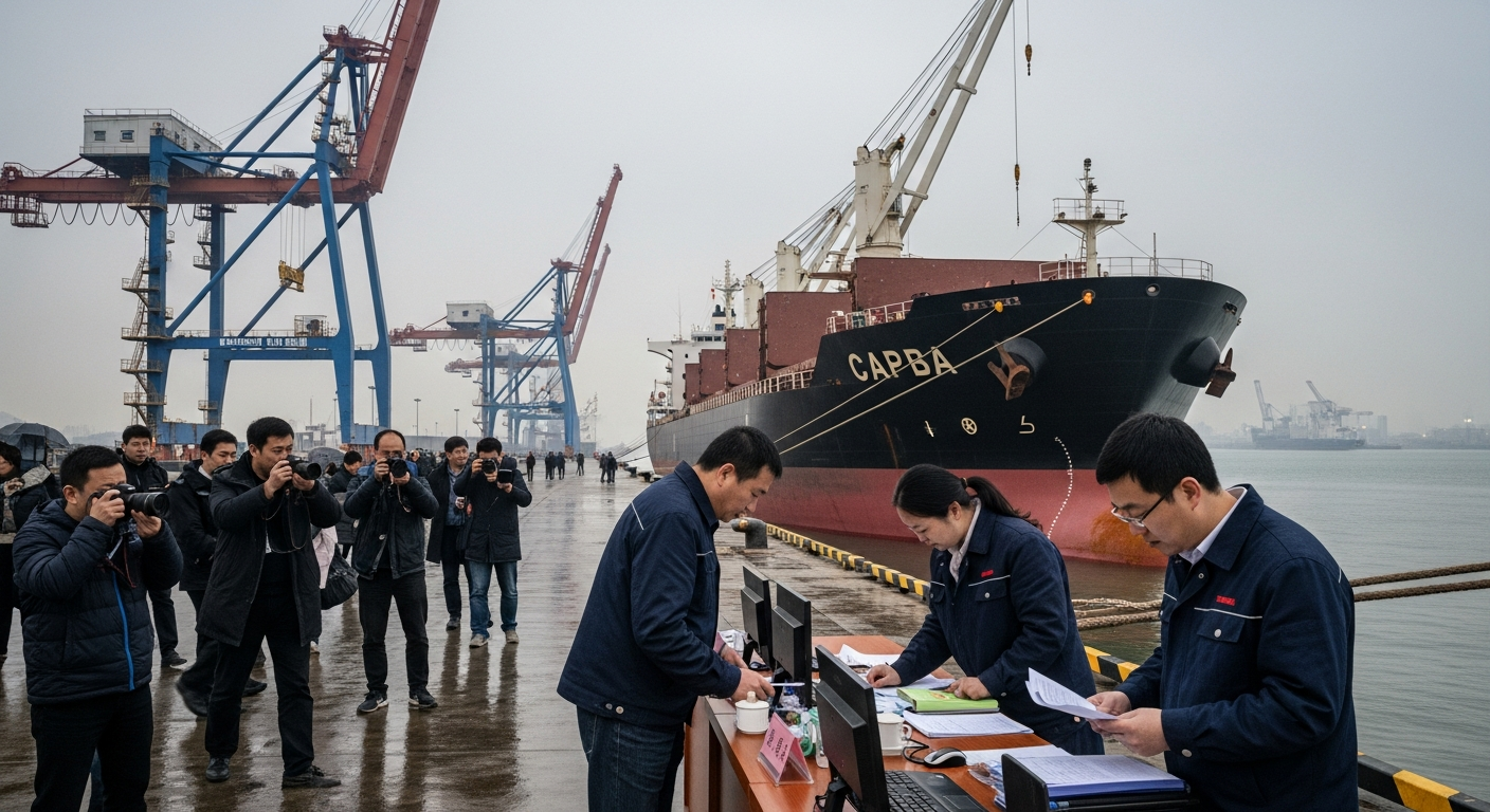 Imagen generada por IA para: China bloquea cargamentos de mineral de hierro de Fortescue por negociaciones estancadas