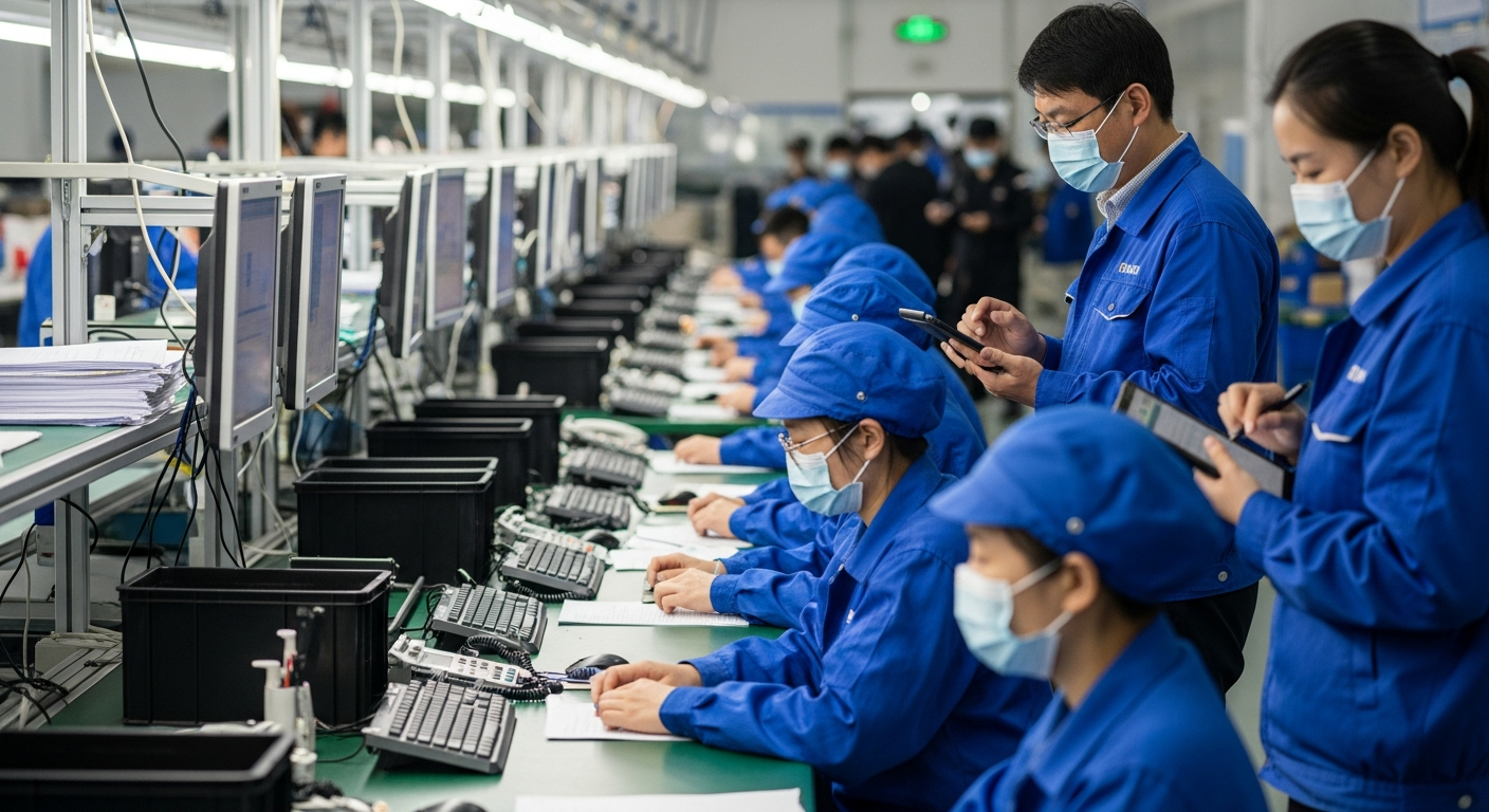 Imagen generada por IA para: China crece, pero cojea: la demanda interna frena las ganancias industriales y revela la grieta del modelo