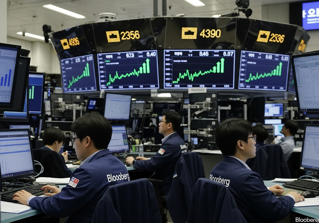 Imagen generada por IA para: Las acciones coreanas suben 22% en 10 días: el rally de chips y la IA borran el peor derrumbe del año